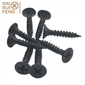 Reasonable price Hex Head Set Screw - Black Bugle Head Fine Thread Twin Fast Drywall Screws – Xinruifeng